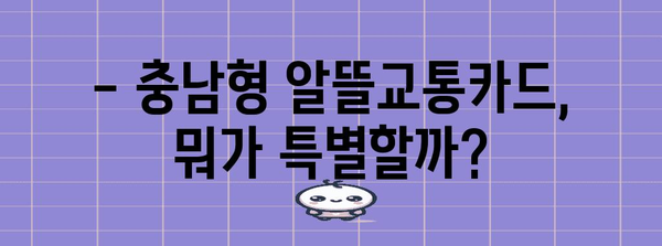 광역 알뜰교통카드 완벽 가이드 | 혜택, 종류, 사용법, 충남형 비교