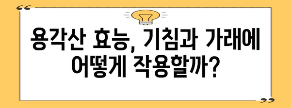 용각산 | 효능과 복용법 이해하기