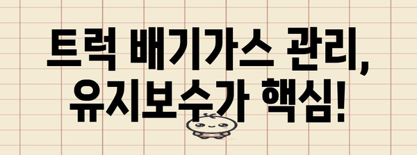 환경 친화적인 트럭 배기 가스 시스템 관리 가이드