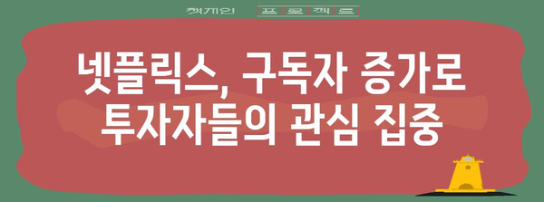 넷플릭스가 가치주로 떠오른 비결 | 구독자 증가의 영향력