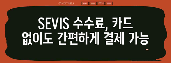 미국 학생 비자 Sevis 수수료 간편 지불 가이드