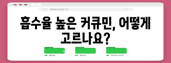 커큐민 선택 완벽 가이드 | 2024년 최고의 추천 제품