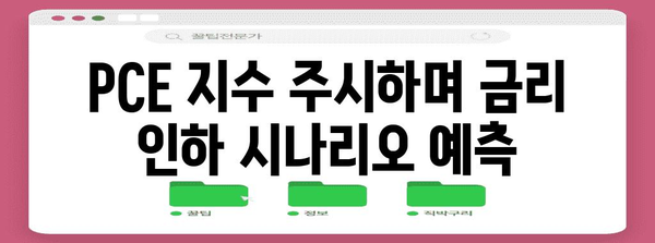 PCE 지수와 금리 인하 검토 | 연관성 분석