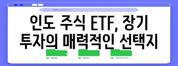 인도 주식 ETF 비교 | 성장 거인의 투자 기회 탐구