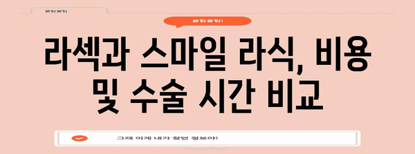 라섹 vs 스마일 라식 | 최적의 수술 선택 가이드