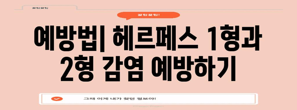 헤르페스 1형과 2형 차이점 | 원인, 증상, 치료법
